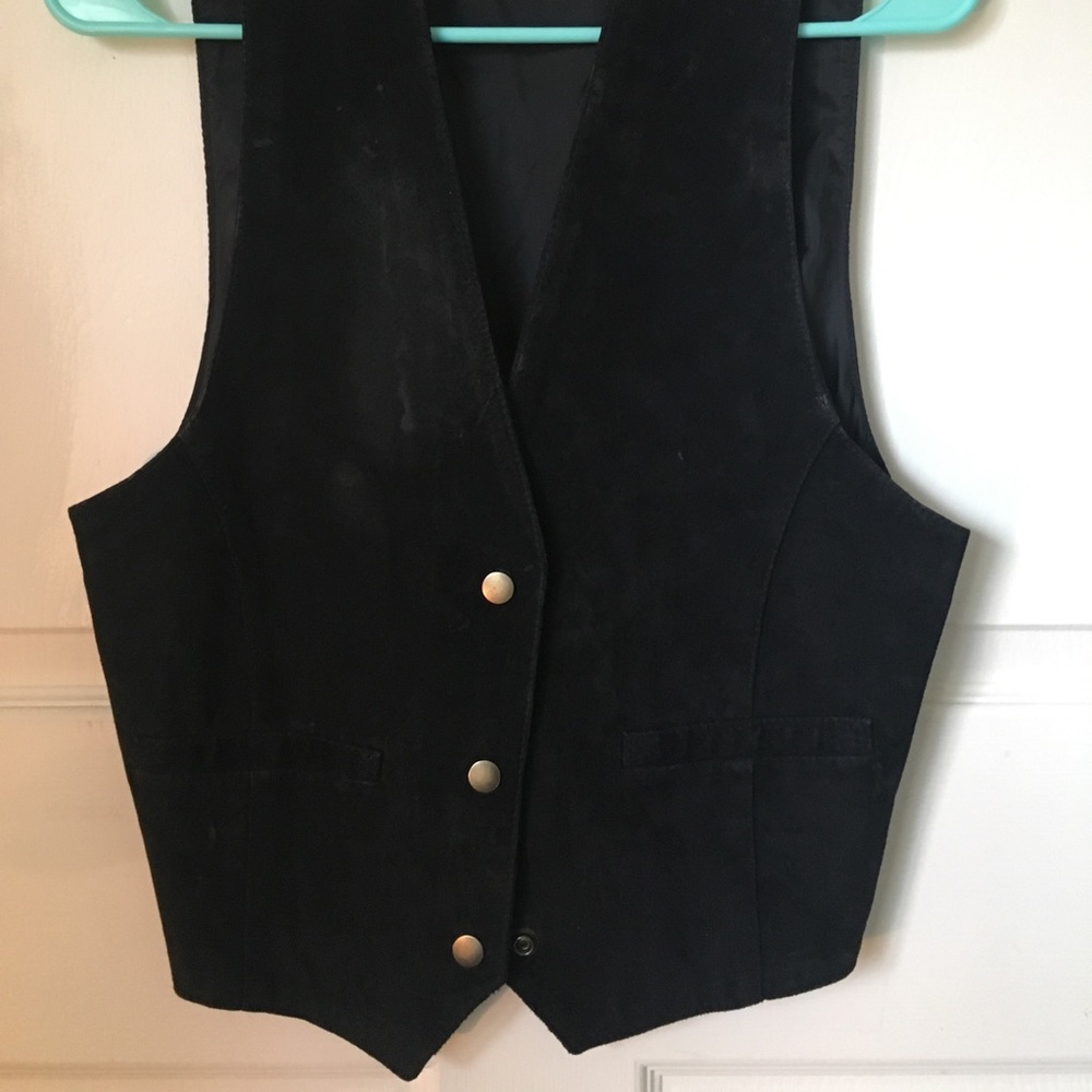 VINTAGE REAL LEATHER vest
